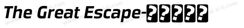 The Great Escape字体转换
